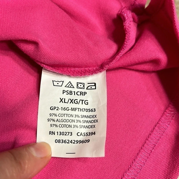 SALE ! Y2K NWT pink polo shirt.flattering ,stretchy,comfy,casual,golf shirt - Picture 9 of 16